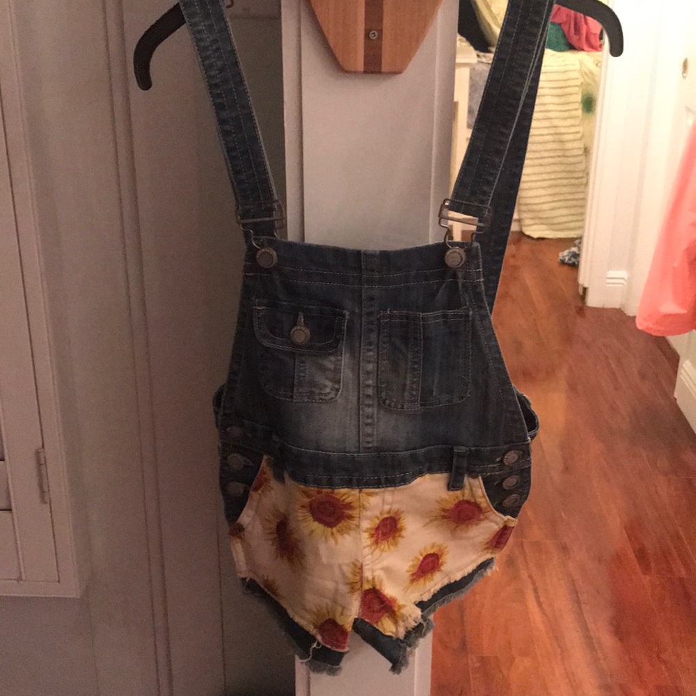 Sunflower Jean Short Overalls